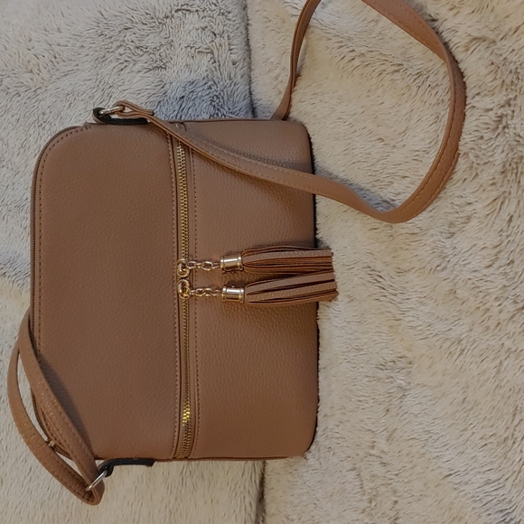 Tan Cross Body Bag - Picture 1 of 4